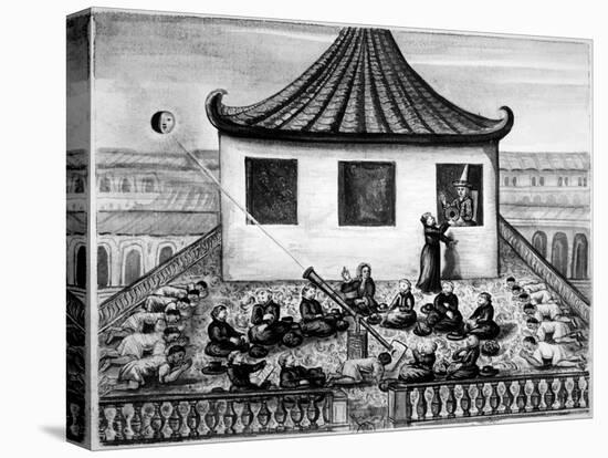 Missionaries Showing the King of Siam a Solar Eclipse-null-Premier Image Canvas