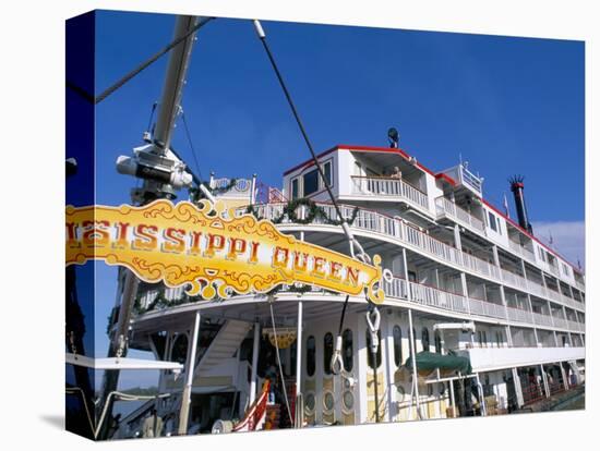 Mississippi Queen River Boat, La Vacherie Region, Louisiana, USA-Bruno Barbier-Premier Image Canvas