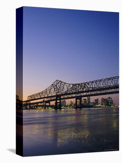 Mississippi River Bridge, New Orleans, Louisiana, USA-Charles Bowman-Premier Image Canvas