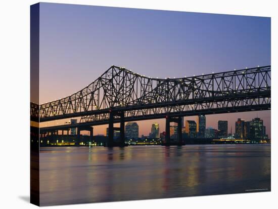 Mississippi River Bridge, New Orleans, Louisiana, USA-Charles Bowman-Premier Image Canvas