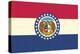 Missouri State Flag-Lantern Press-Stretched Canvas
