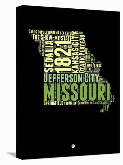 Missouri Word Cloud 1-NaxArt-Stretched Canvas