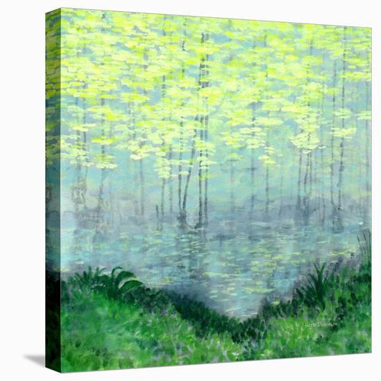 Misty Lake Morning-Herb Dickinson-Premier Image Canvas