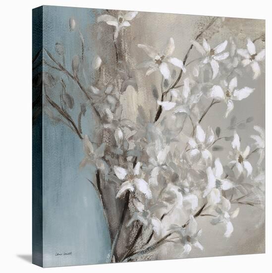 Misty Orchids (Blue) II-Lanie Loreth-Stretched Canvas