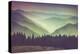Misty Summer Mountain Hills Landscape. Filtered Image:Cross Processed Vintage Effect.-Volodymyr Martyniuk-Premier Image Canvas