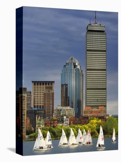 Mit Sailing Team Practicing in Charles River, Boston, Massachusetts, USA-Adam Jones-Premier Image Canvas