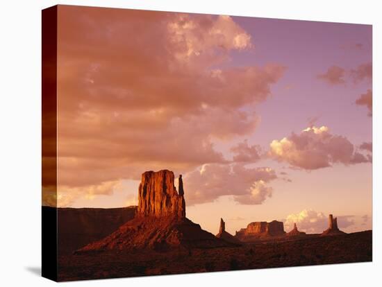 Mitten Buttes at Sunset in Monument Valley Navajo Tribal Park-James Randklev-Premier Image Canvas