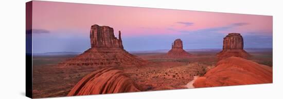 Mittens in Monument Valley, Arizona-Frank Krahmer-Stretched Canvas