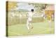 Mixed Doubles in the Grounds of a Stately Home-C.m. Brock-Premier Image Canvas