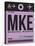 MKE Milwaukee Luggage Tag I-NaxArt-Stretched Canvas