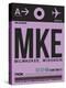 MKE Milwaukee Luggage Tag I-NaxArt-Stretched Canvas