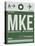 MKE Milwaukee Luggage Tag II-NaxArt-Stretched Canvas