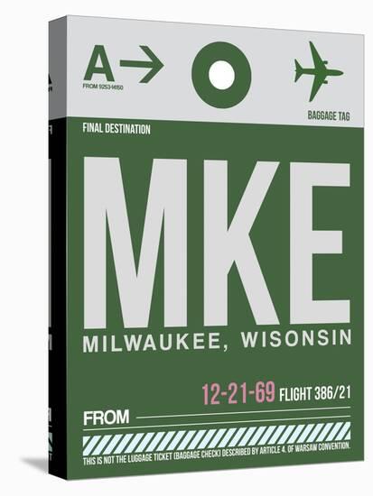 MKE Milwaukee Luggage Tag II-NaxArt-Stretched Canvas