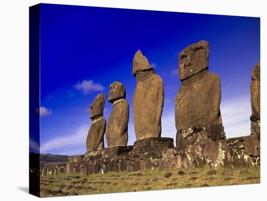 Moai at Ahu Tahai, Easter Island, Chile-Angelo Cavalli-Premier Image Canvas