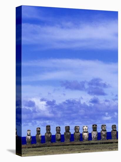 Moai at Ahu Tongariki, Easter Island, Chile-Angelo Cavalli-Premier Image Canvas