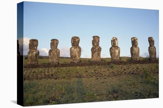 Moai of Ahu Ko Te Riku-null-Premier Image Canvas