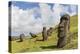 Moai Sculptures in Various Stages of Completion at Rano Raraku-Michael Nolan-Premier Image Canvas