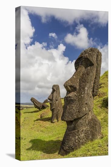 Moai Sculptures in Various Stages of Completion at Rano Raraku-Michael Nolan-Premier Image Canvas