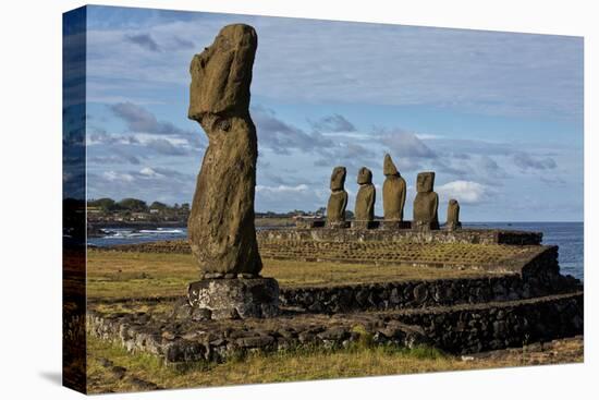 Moai Statues At Ahu Tahai On Easter Island, Chile-Karine Aigner-Premier Image Canvas
