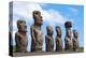 Moais Tongariki Easter Island-null-Stretched Canvas