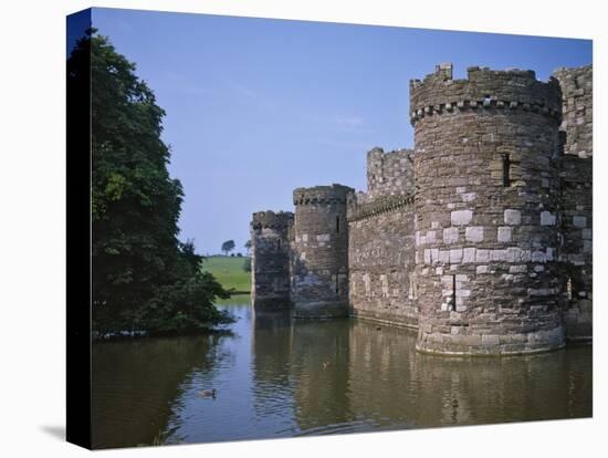 Moat and Outer Curtain Wall at Beaumaris Castle-Nigel Blythe-Premier Image Canvas