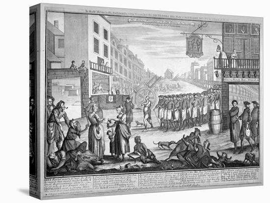 Mock funeral procession in St Giles, London, 1751-Anon-Premier Image Canvas