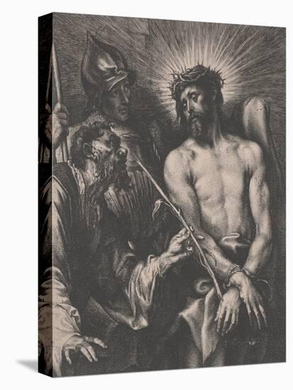 Mocking of Christ, C.1630 (Etching, Engraving)-Anthony Van Dyck-Premier Image Canvas