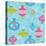 Mod Baubs Aqua Sq-Teresa Woo-Stretched Canvas