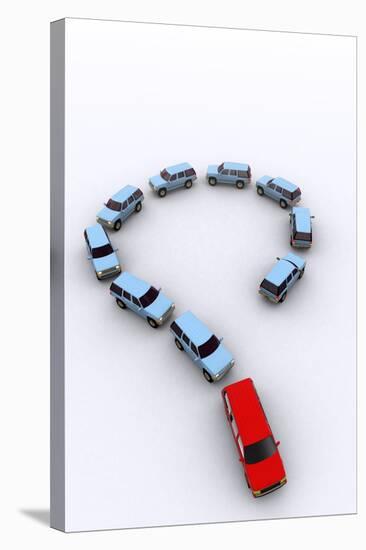 Model Cars As a Question Mark, Artwork-Christian Darkin-Premier Image Canvas