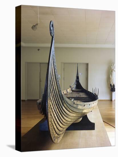 Model of the Oseberg Ship, Viking, Norway-Werner Forman-Premier Image Canvas