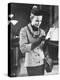 Model Posing in a Train Station While Wearing New Fashion-Gordon Parks-Premier Image Canvas