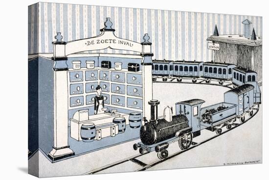 Model Railway Set-null-Stretched Canvas