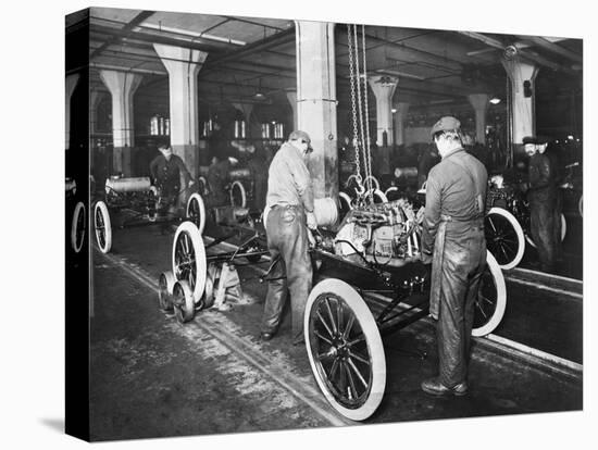 Model T Being Assembled in Ford Plant-null-Premier Image Canvas