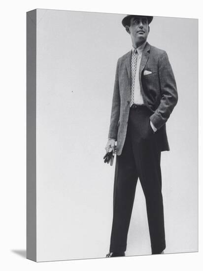 Model Wearing Proper Fashion Suits-Nat Farbman-Premier Image Canvas