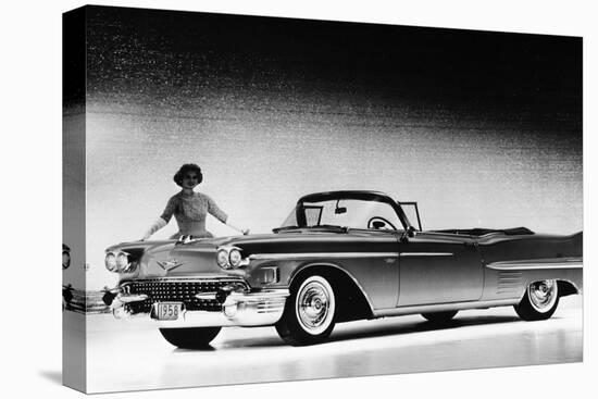 Model with a Cadillac Car, 1958-null-Premier Image Canvas