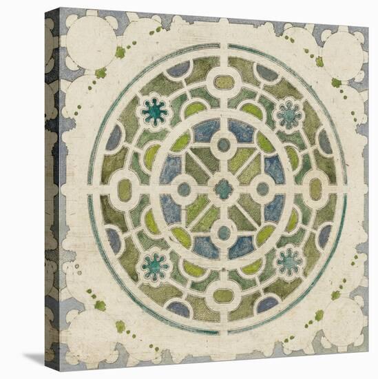 Modèle de parterre de jardin circulaire-null-Premier Image Canvas