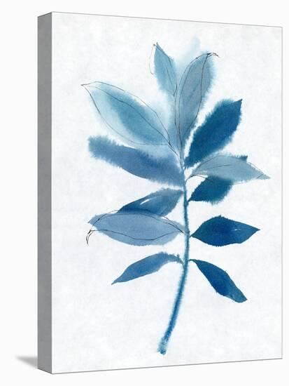 Modern Blue Botanical I-Aria K-Stretched Canvas