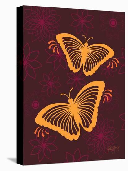 Modern Butterflies-Patty Young-Stretched Canvas