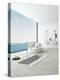 Modern Floor Bathtub Against Huge Window with Seascape View-PlusONE-Premier Image Canvas