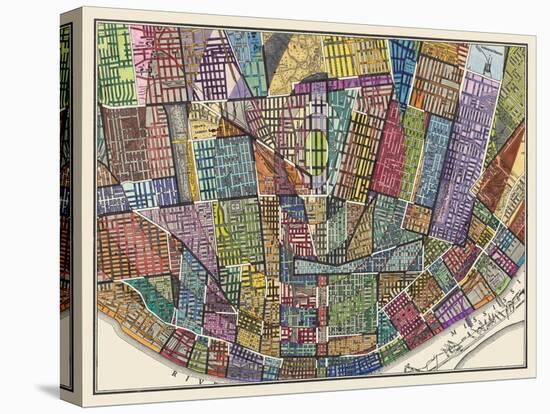 Modern Map of St. Louis-Nikki Galapon-Stretched Canvas