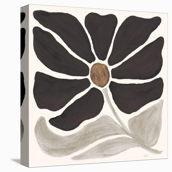 Modern Petals V Neutral-Veronique Charron-Stretched Canvas