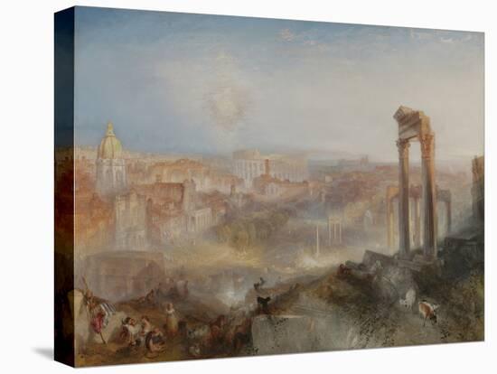 Modern Rome - Campo Vaccino, by Joseph Turner, 1835, English painting,-Joseph Turner-Stretched Canvas