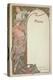 Moet and Chandon Menu, 1899-Alphonse Mucha-Premier Image Canvas