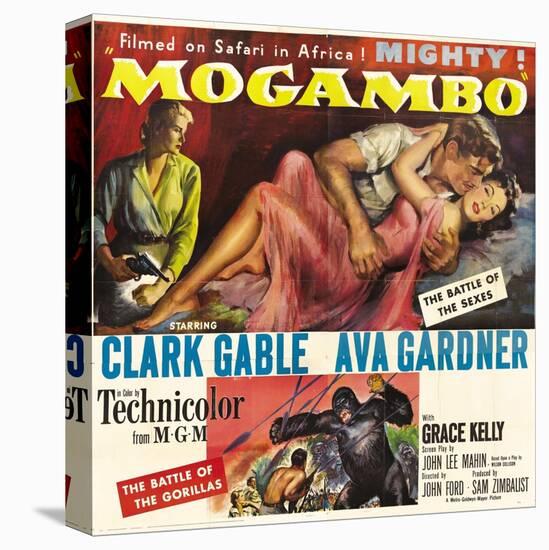 Mogambo, Grace Kelly, Clark Gable, Ava Gardner, 1953-null-Stretched Canvas