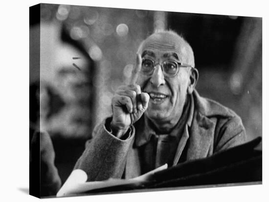 Mohamed Mossadegh, Premier of Iran, Correcting the Prosecutor's Grammar at His Trial-Carl Mydans-Premier Image Canvas