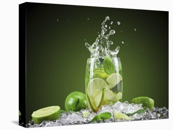 Mojito Cocktail With Splash And Ice-Jag_cz-Premier Image Canvas