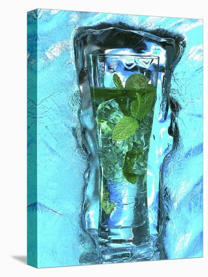 Mojito with Fresh Mint Surrounded by Ice-Michael Meisen-Premier Image Canvas