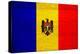 Moldova Flag Design with Wood Patterning - Flags of the World Series-Philippe Hugonnard-Stretched Canvas