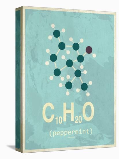 Molecule Peppermint-null-Stretched Canvas