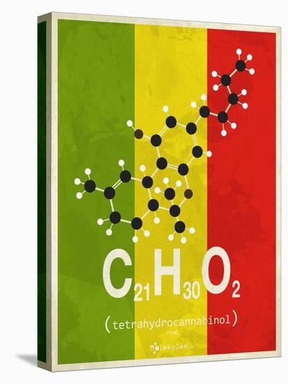 Molecule Thc-null-Stretched Canvas